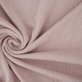 Pointoille Ajour Jersey Streifen Altrosa