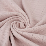 Pointoille Ajour Jersey Strepen Oud Roze