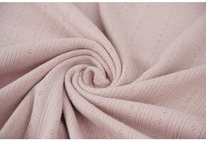 Pointoille Ajour Jersey Streifen Altrosa