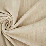 Pointoille Ajour Jersey Strepen Beige