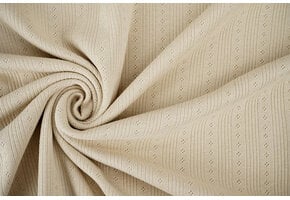 Pointoille Ajour Jersey Stripes Beige
