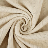Pointoille Ajour Jersey Stripes Beige
