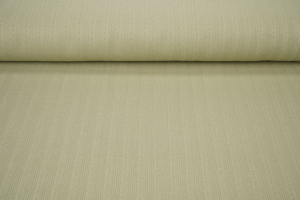 Pointoille Ajour Jersey Streife Altgrün