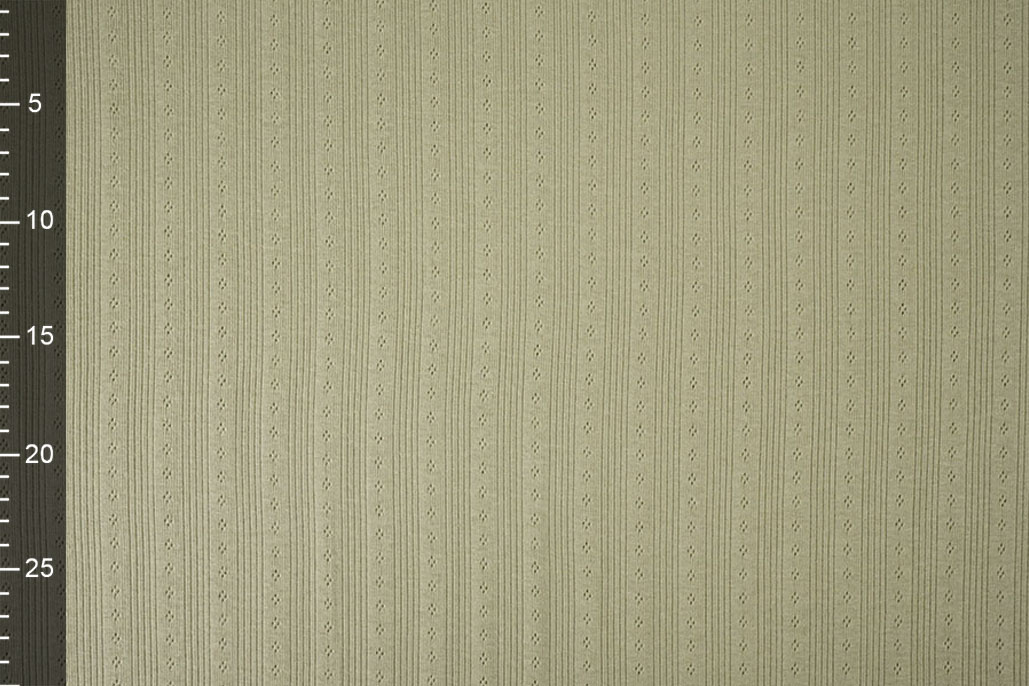 Pointoille Ajour Jersey Strepen Oud Groen