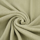 Pointoille Ajour Jersey Strepen Oud Groen