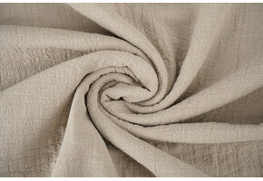 Double Gauze Slub – Baumwoll Musselin – Beige