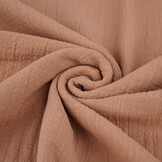 Double Gauze Slub – Baumwoll Musselin – Brique