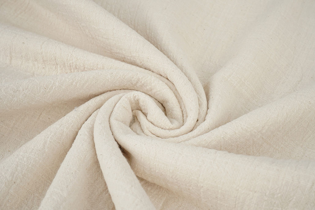 Double Gauze Slub – Baumwoll Musselin – Natürlich