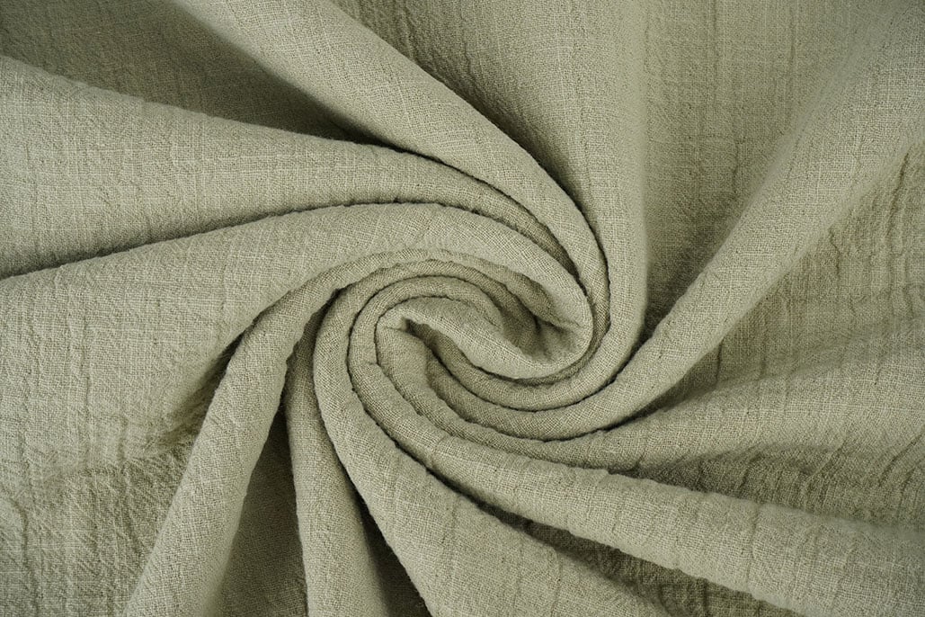 Double Gauze Slub - Olive Green