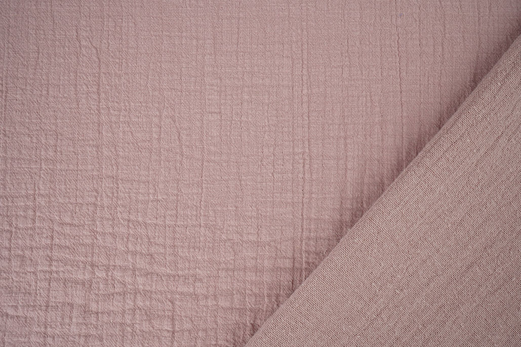 Double Gauze Slub - Old Pink