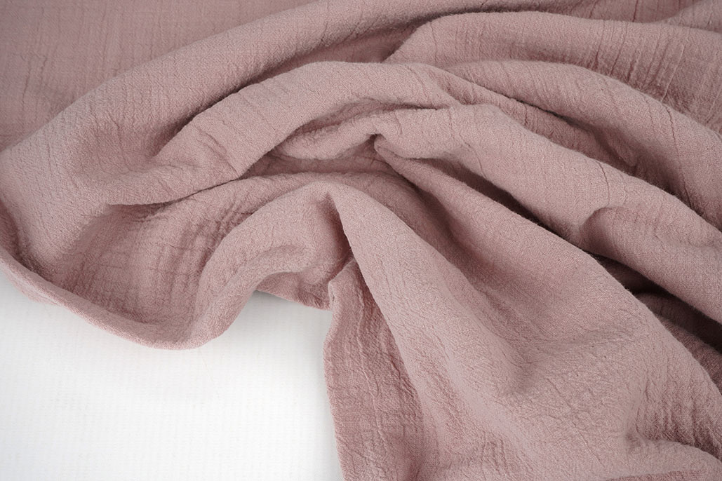 Double Gauze Slub - Old Pink