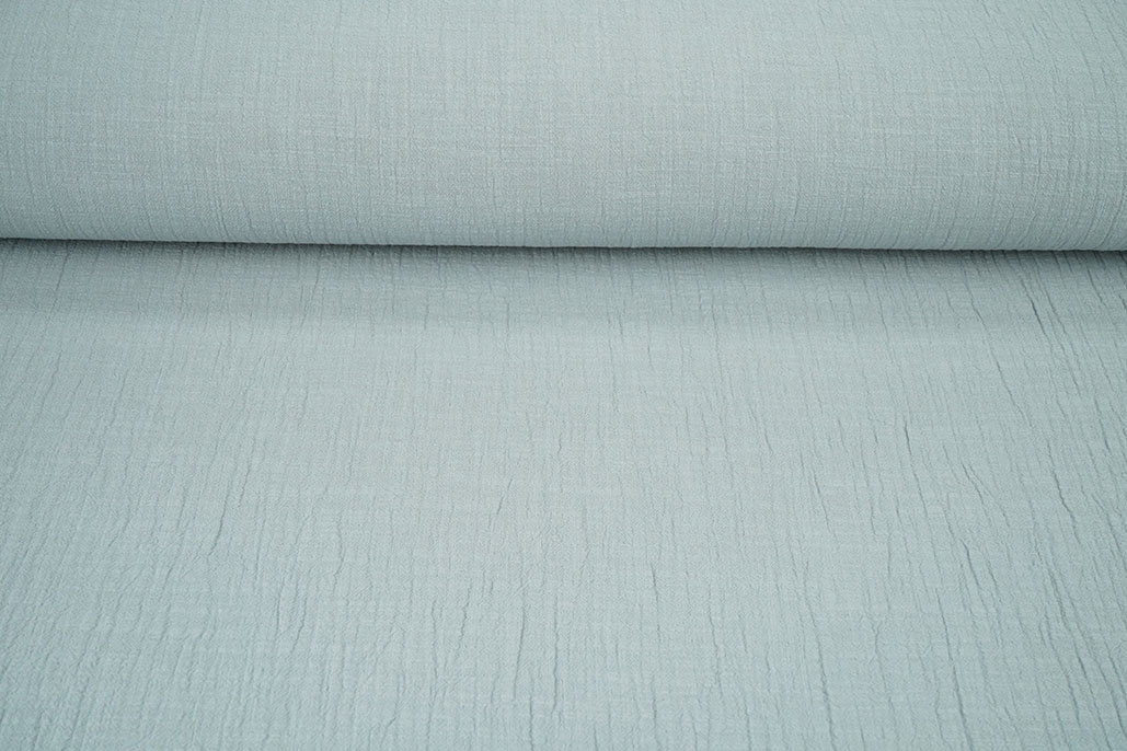 Double Gauze Slub - Grey-Blue