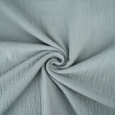 Double Gauze Slub - Grey-Blue