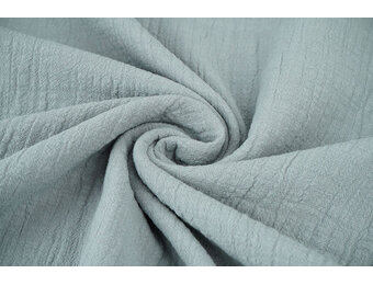 Double Gauze Slub – Hydrofiel – Grijs-Blauw