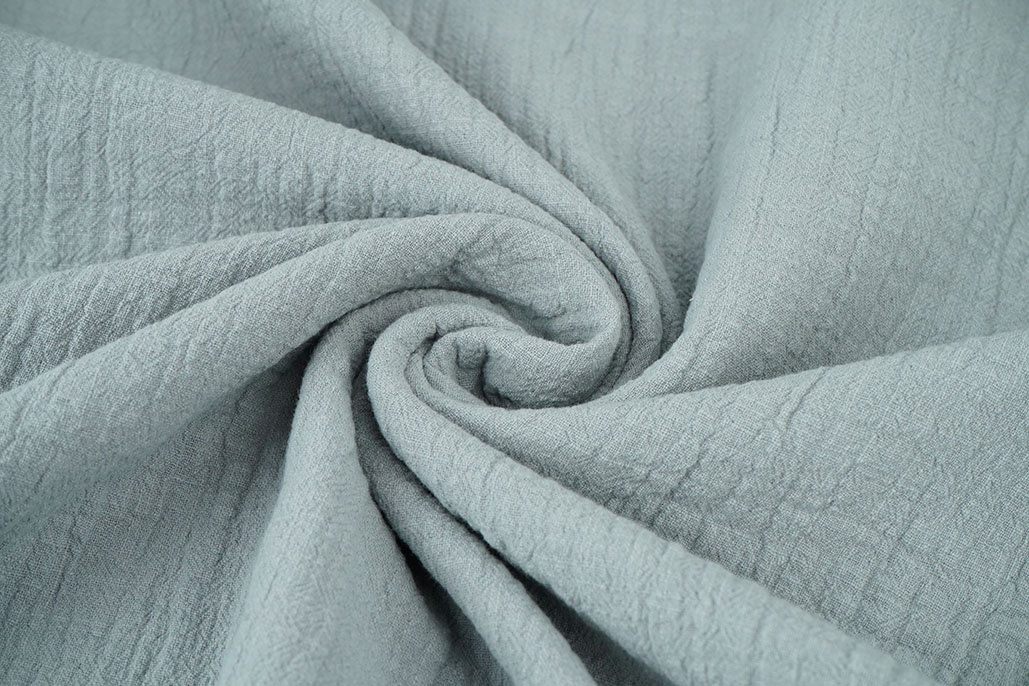 Double Gauze Slub - Grey-Blue