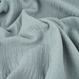 Double Gauze Slub - Grey-Blue