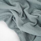 Double Gauze Slub - Grey-Blue