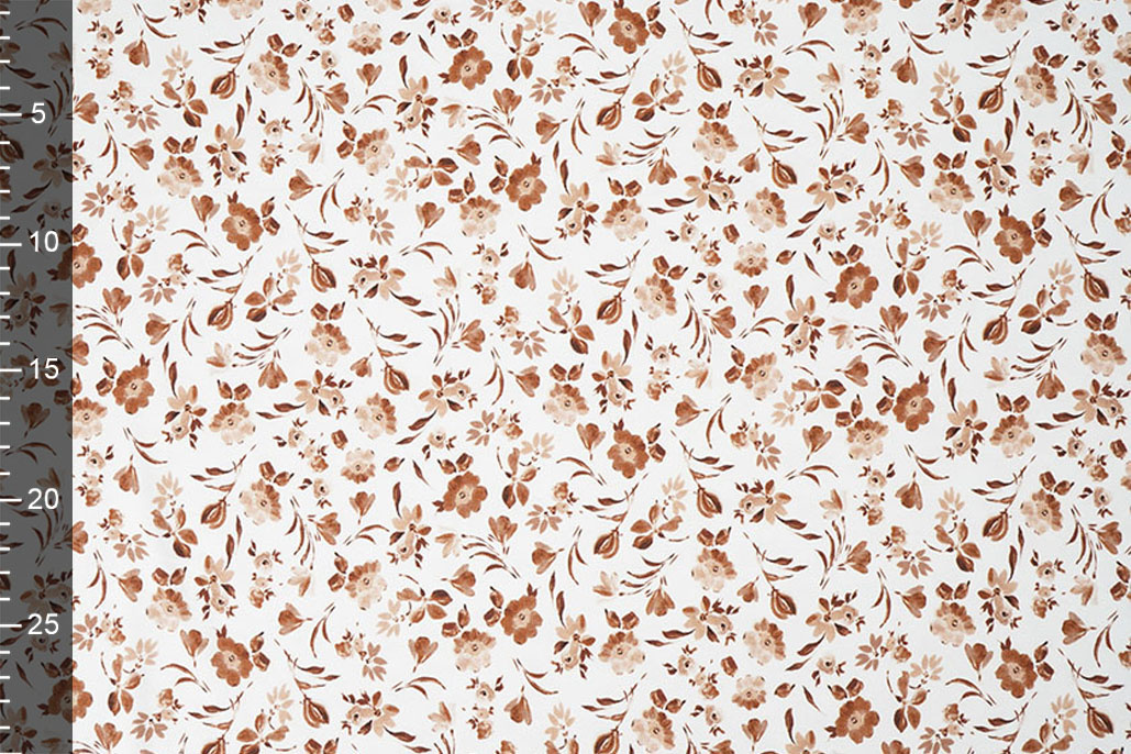 Digital  Cotton Jersey Flowers Nora