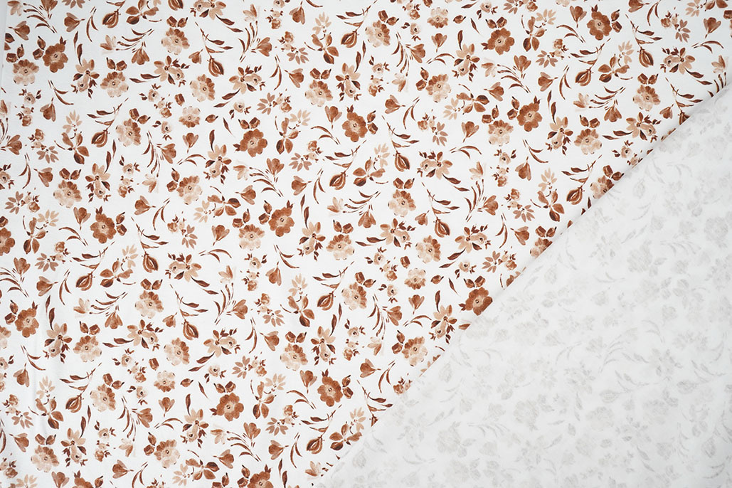 Digital Cotton Jersey Bloemen Nora