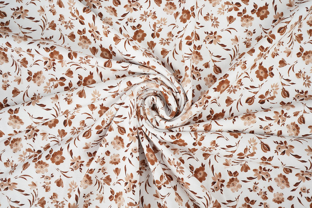 Digital Cotton Jersey Bloemen Nora