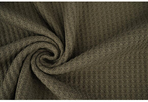 Gestrickte Waffel Armeegrün
