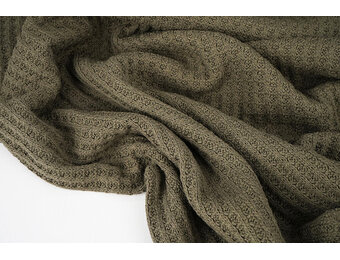 Gebreide Wafel Army Groen