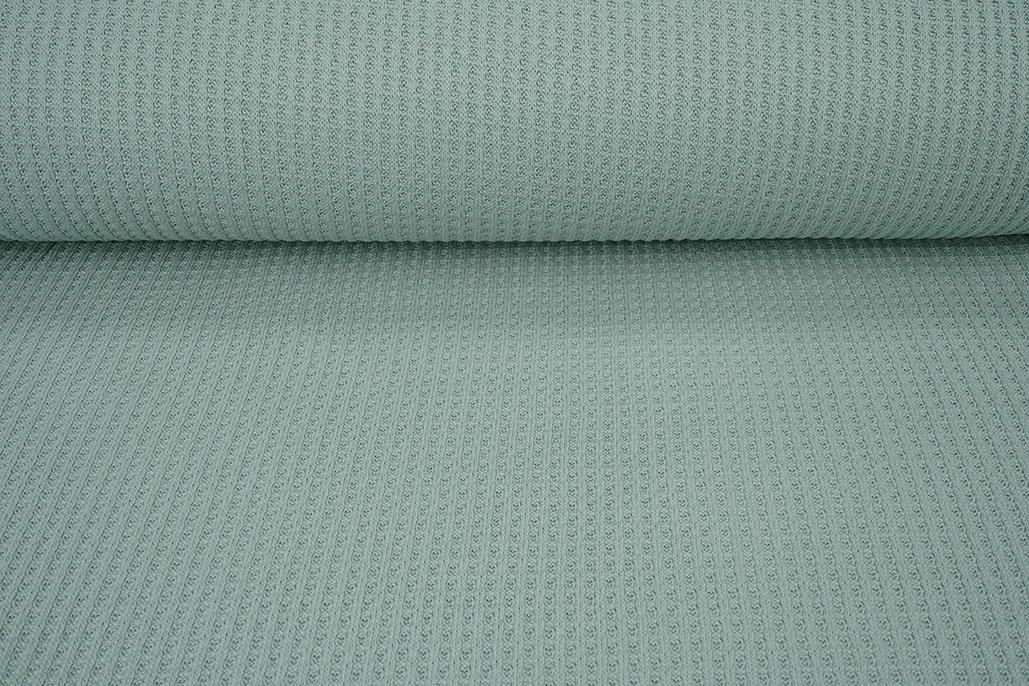 Gestrickte Waffel Altgrün