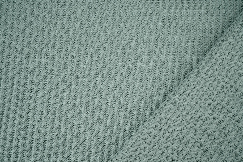 Waffle Big Knit Old Green