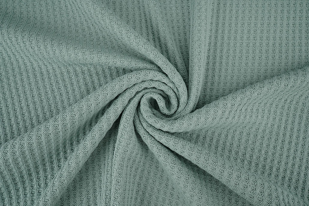 Gestrickte Waffel Altgrün