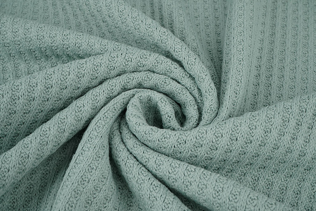 Waffle Big Knit Old Green