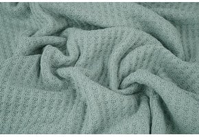 Gestrickte Waffel Altgrün