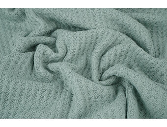 Gebreide Wafel Oud Groen