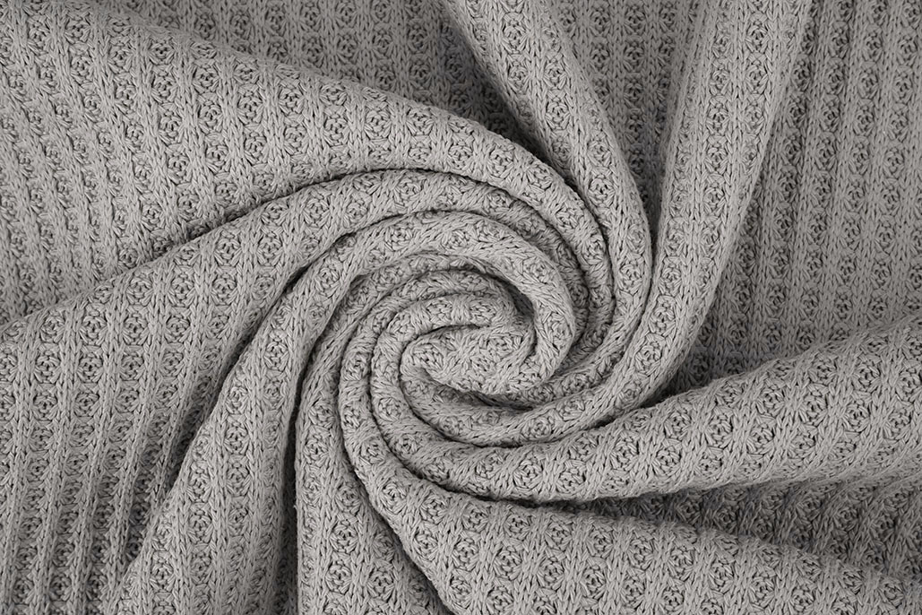 Gestrickte Waffel Grau