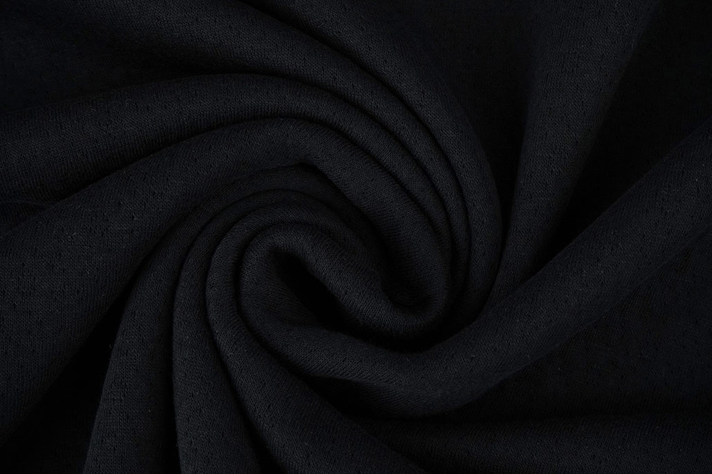 Jersey Baumwoll Musselin Collino Schwarz