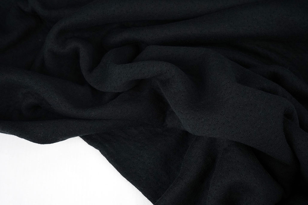 Jersey Baumwoll Musselin Collino Schwarz