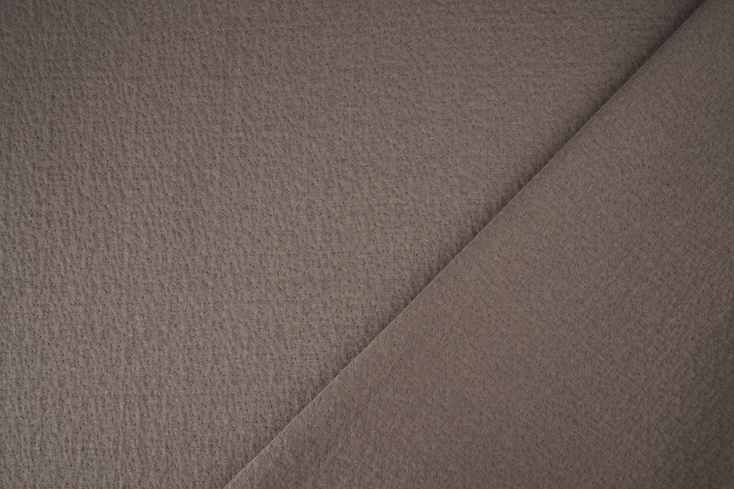 Jersey Baumwoll Musselin Collino Taupe