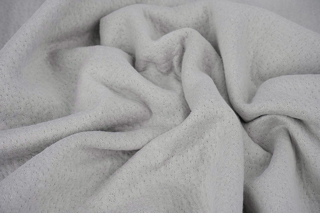 Jersey Baumwoll Musselin Collino Hellgrau