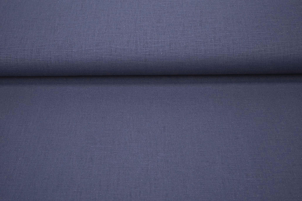 Gewassen Linnen Indigo Blauw