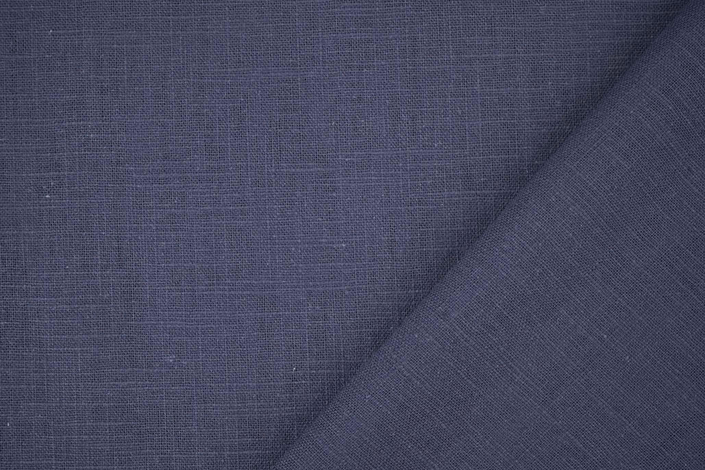 Washed Linen Indigo Blue