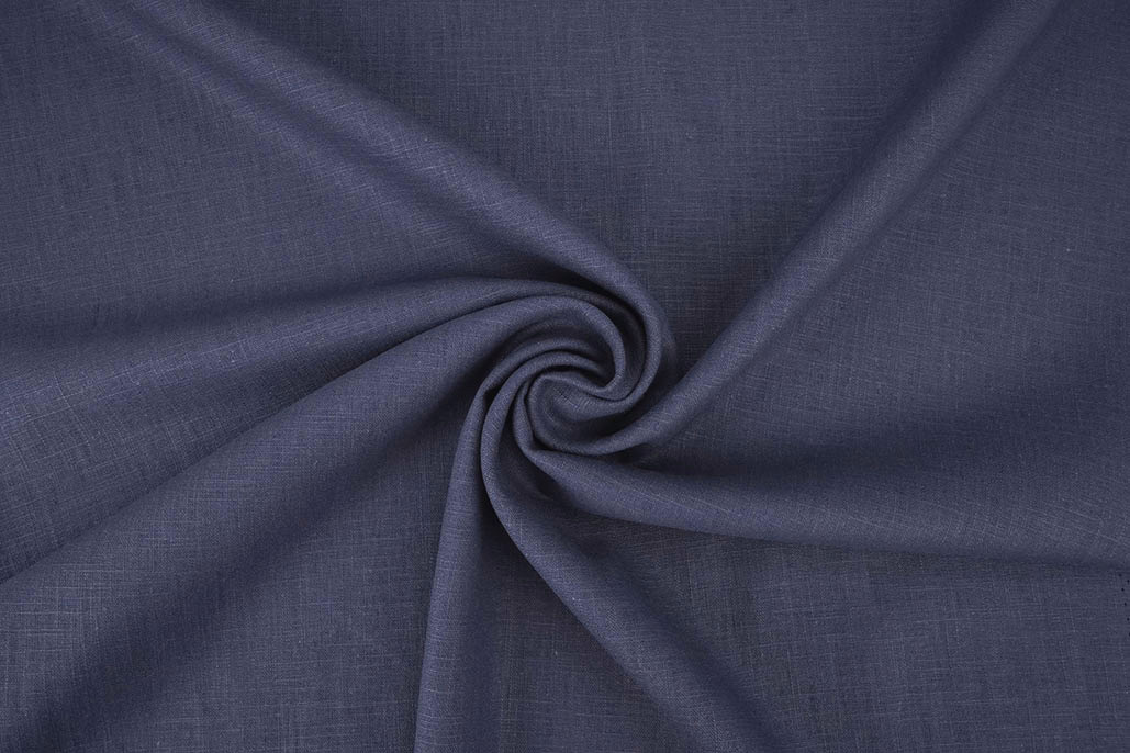 Washed Linen Indigo Blue