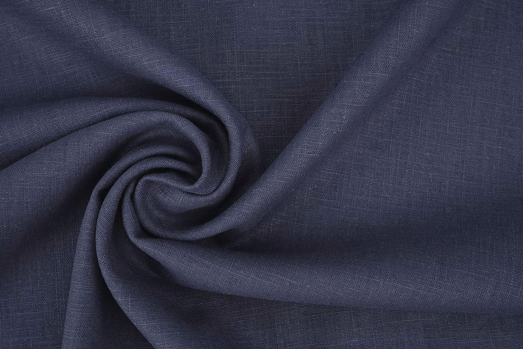 Gewassen Linnen Indigo Blauw