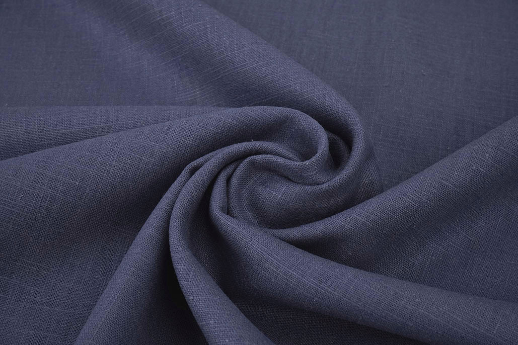Washed Linen Indigo Blue