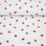 Double Gauze Strawberry White