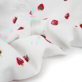 Double Gauze Strawberry White