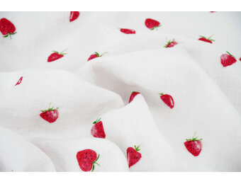 Hydrofiel Aardbei  Wit