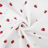 Double Gauze Strawberry White