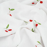 Double Gauze Cherry White