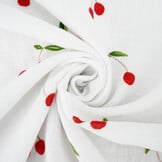 Double Gauze Cherry White