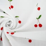 Double Gauze Cherry White