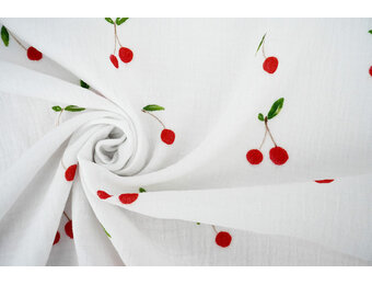 Hydrofiel Kersen Wit